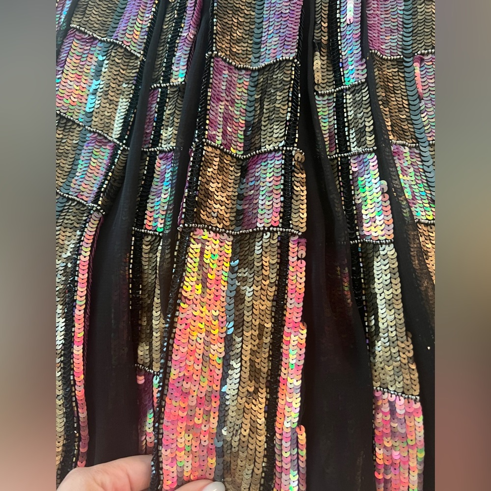 SEQUINED Parker Sonia Cocktail / Party Dress - Picture 4 of 8